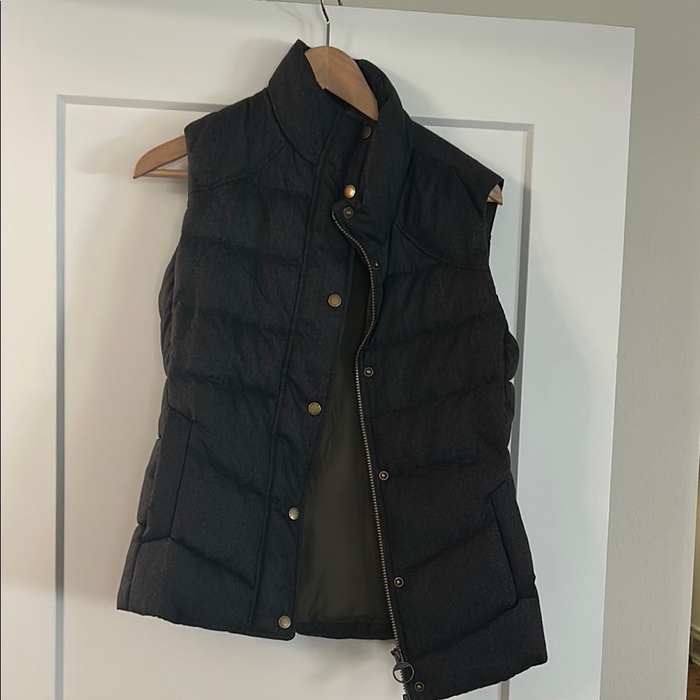Barbour Black Quilted Puffer Vest